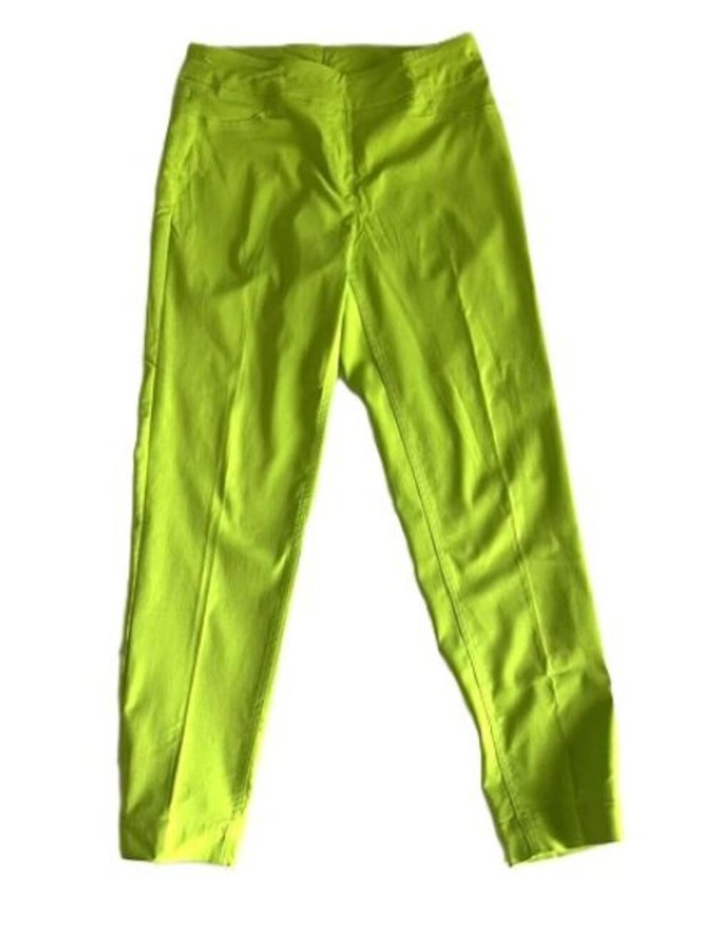 Slim Sation Pull On Key Lime Green Straight Leg Pant